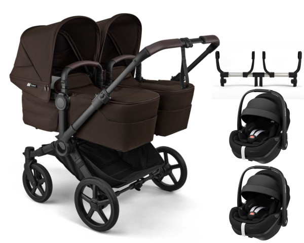 Bugaboo Donkey 6 Twin Kinderwagen Set 3 in 1 inkl. Maxi Cosi Pebble 360 Pro2 i-Size