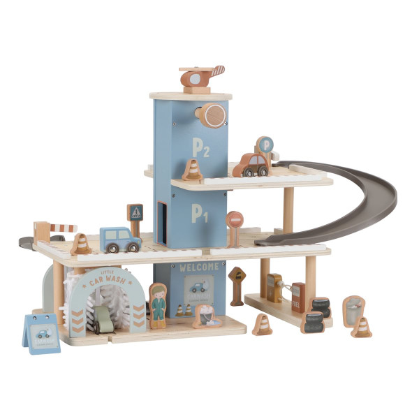 Little Dutch Parkhaus mit viel Zubehör, aus Holz FSC