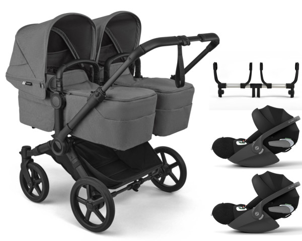Bugaboo Donkey 6 Twin 3-in-1 Set inkl. 2x Cybex Cloud T i-Size