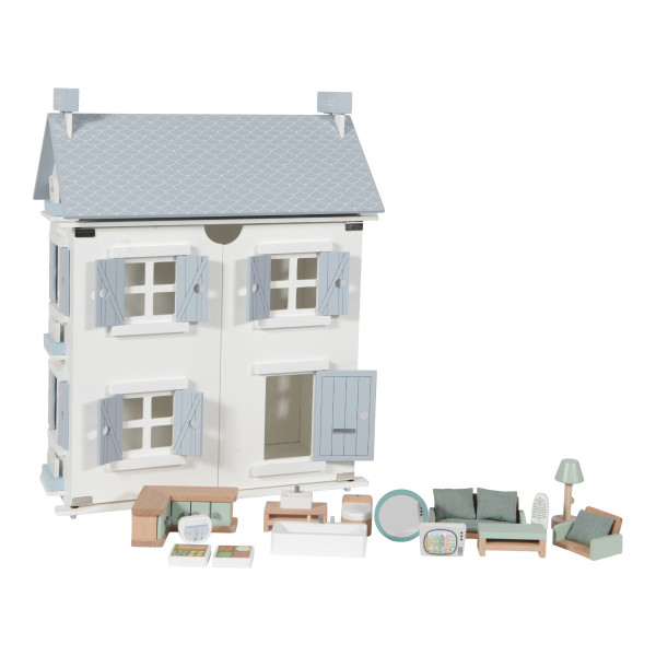 Little Dutch Puppenhaus mit Zubehör, 20-teilig