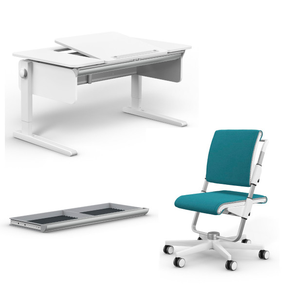 Moll Champion Schreibtisch 2025 + Scooter Drehstuhl + Riesenschublade