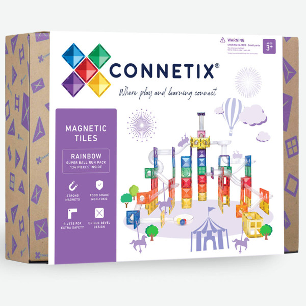 Connetix Kugelbahn Super Ball Run Pack - 134 Teile (Limited Edition)