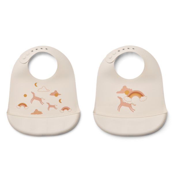 Liewood Tilda Silikon Lätzchen, 2-er Pack