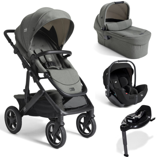 Joie Signature Vinca Kinderwagen Set 4 in 1 inkl. i-Level Pro i-Size Babyschale & i-Base Encore