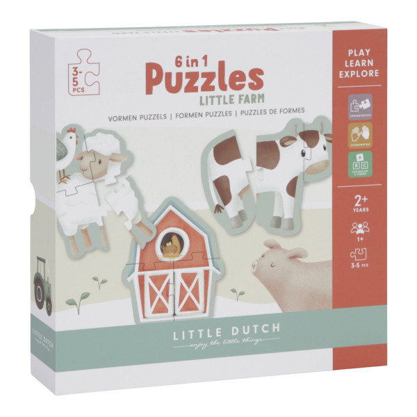 Little Dutch 6 in 1 Puzzle