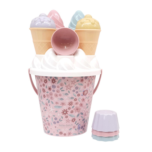 Little Dutch Sandspielzeug Eiscreme-Spielset, 14-teilig