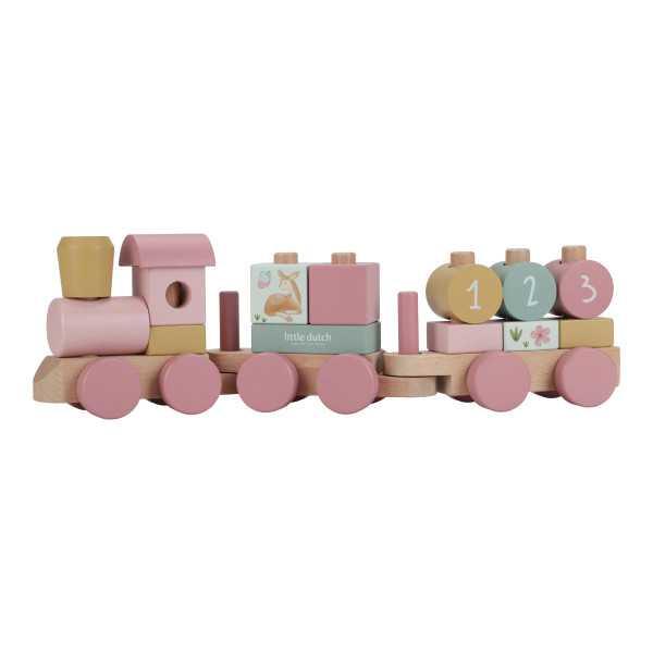 Little Dutch Holz Eisenbahn mit Steck-Formen FSC