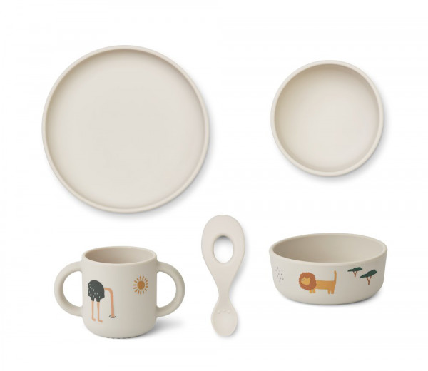 Liewood Vivi Silikon Geschirr-Set, 4er-Pack