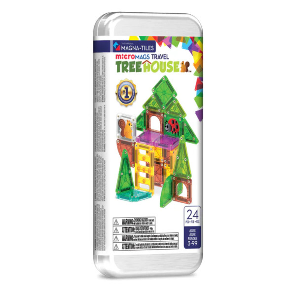 Magna-Tiles microMAGS Treehouse Reiseset – 24 Teile