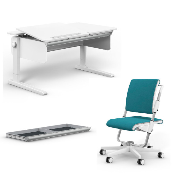Moll Champion Schreibtisch 2025 + Scooter Drehstuhl + Riesenschublade