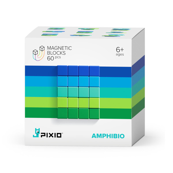 PIXIO Magnetische Bausteinwürfel Abstract Amphibio 60 Stk.