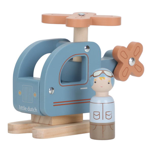 Little Dutch Helikopter mit Figur aus FSC-Holz