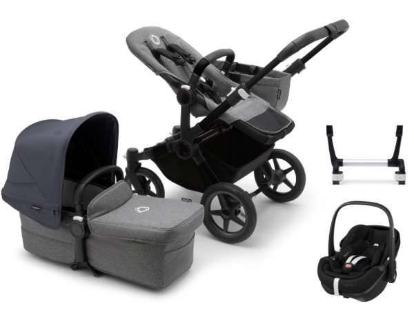 Bugaboo Donkey 5 Mono Kinderwagen-Set 3in1 mit Maxi Cosi Pebble 360 Pro2 i-Size Babyschale