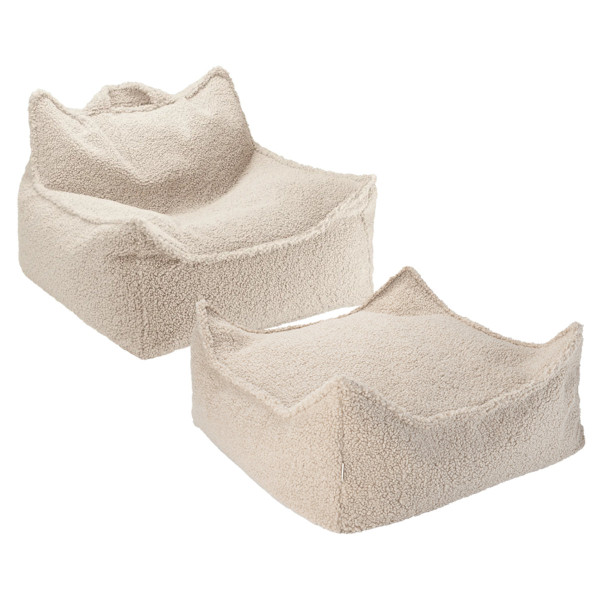 Wigiwama Sitzsack & Hocker Ottoman Square Set