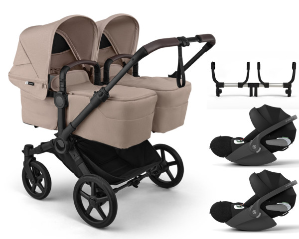 Bugaboo Donkey 6 Twin 3-in-1 Set inkl. 2x Cybex Cloud T i-Size