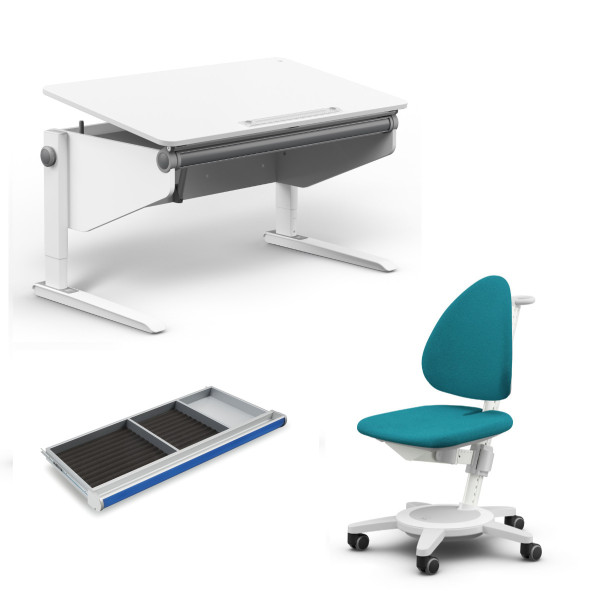 Moll Winner Schreibtisch 2025 Comfort + Maximo Drehstuhl + Riesenschublade