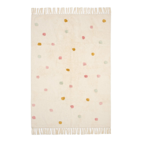 Little Dutch Waschbarer Baumwollteppich Dot Mixed 120x170 cm