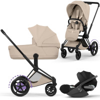 Cybex e-Priam 5 Comfort Kombikinderwagen Set 3 in 1 inkl. Cloud T i-Size Babyschale