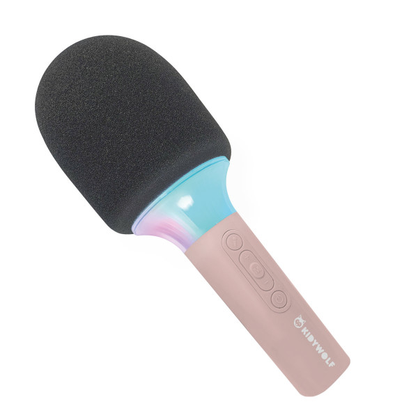 Kidywolf Kidymic – Kabelloses Karaoke Mikrofon mit bunten LED-Lichtern