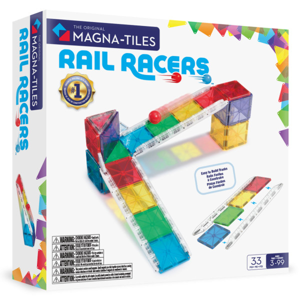 Magna-Tiles Rail Racers – 33-Teile