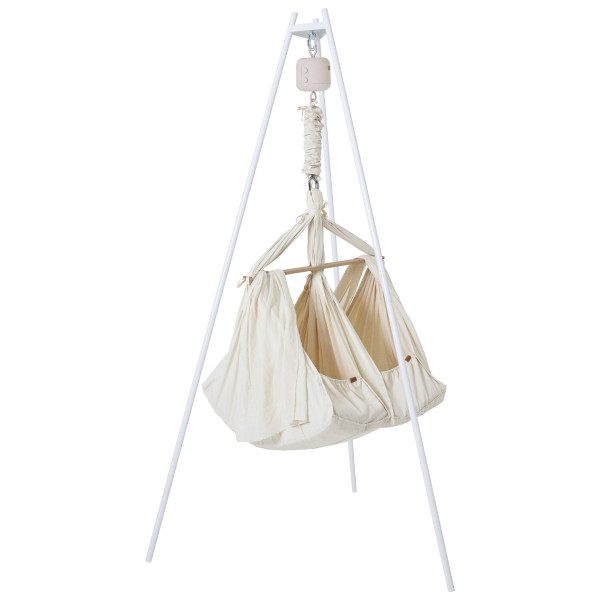 Membantu Premium Set Twin Federwiege mit Wiegenmotor und Wiegenständer