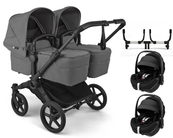 Bugaboo Donkey 6 Twin Kinderwagen Set 3 in 1 inkl. Maxi Cosi Pebble 360 Pro2 i-Size