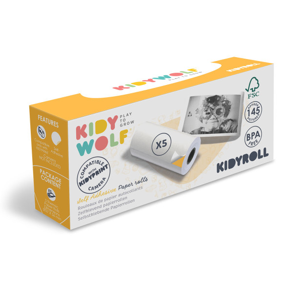 Kidywolf Kidyroll – Thermopapier für Kidyprint Drucke