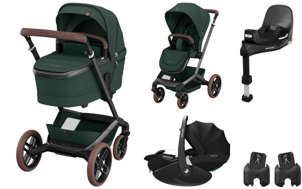 Maxi Cosi Fame Kinderwagen Set 3 in 1 inkl. Pebble 360 Pro2 i-Size Babyschale + Familyfix 360 Pro