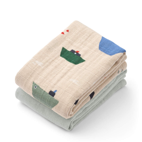 Liewood Lewis Mulltücher, 2 Stk. 65x65 cm