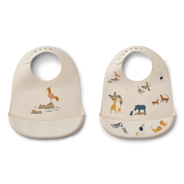 Liewood Tilda Silikon Lätzchen, 2-er Pack
