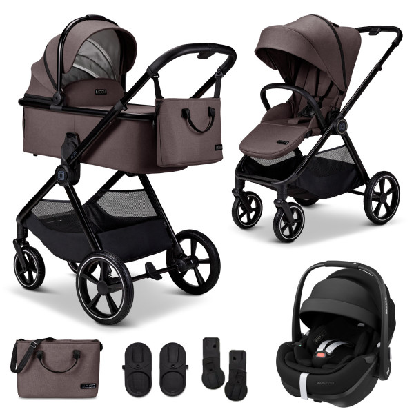 Moon Aura Kinderwagen Set 3 in 1 inkl. Maxi Cosi Pebble 360 Pro² 2026