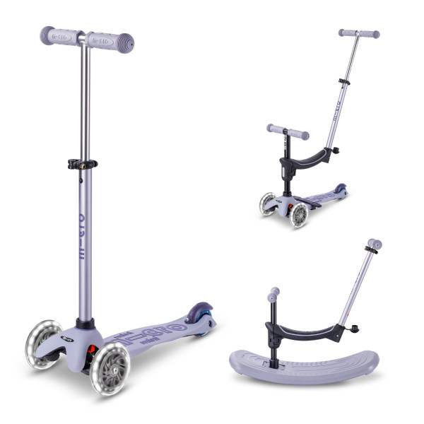 Mini Micro Deluxe Scooter Rock & Go mit LED Räder