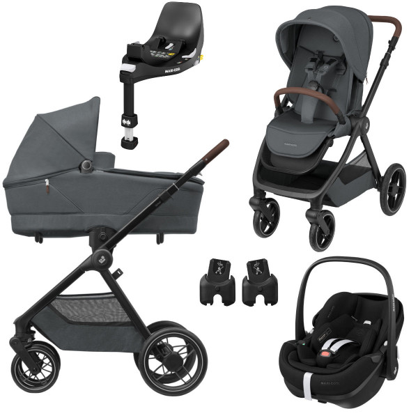 Maxi Cosi Oxford+ Kinderwagen Set 3 in 1 inkl. Pebble 360 Pro2 + Gratis FamilyFix 360 Basisstation