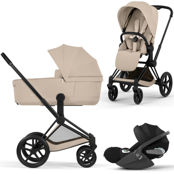 Cybex Priam 5 Comfort Kombikinderwagen Set 3 in 1 inkl. Cloud T i-Size Babyschale